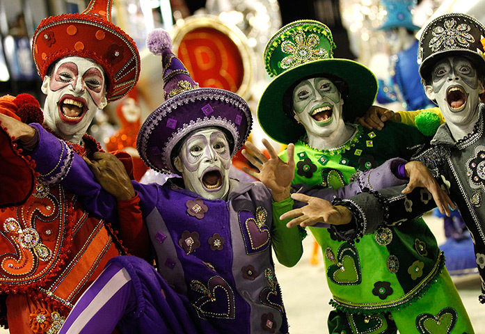 Rio Carnival: Performers from the Renascer de Jacarepagua samba school