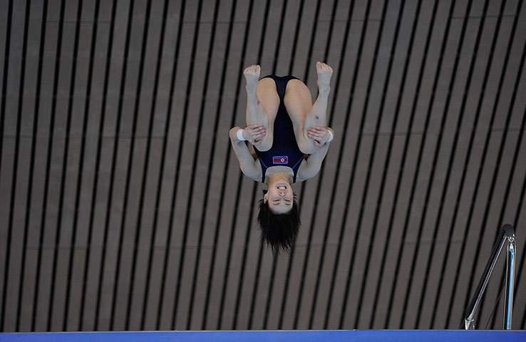 FINA Diving World Cup: FINA Diving world cup Jin Ok Kim of North Korea