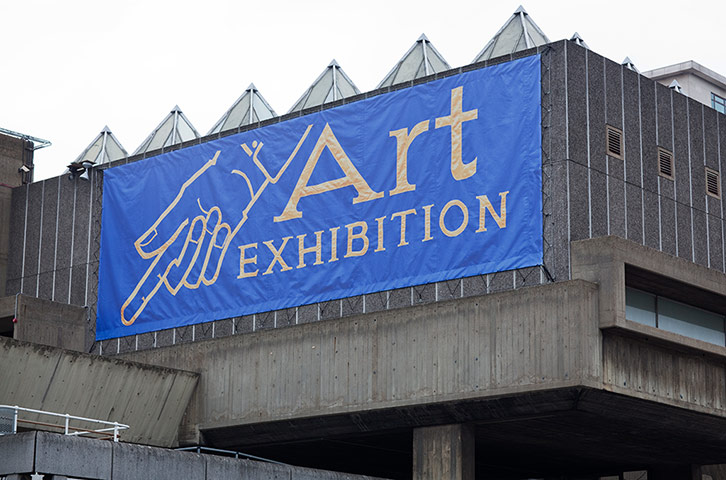 Jeremy Deller: 'Art Exhibition' banner by Jeremy Deller
