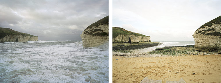 Sea change: tide pictures: Flamborough, Yorkshire