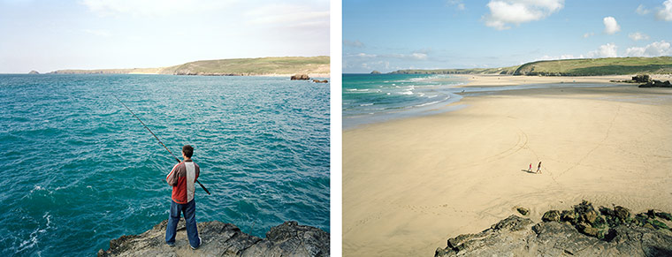 Sea change: tide pictures: Perranporth, Cornwall