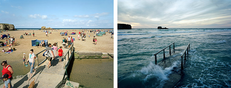 Sea change: tide pictures: Perranporth, Cornwall