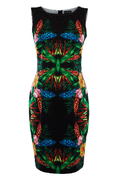 Prints charming: Prints charming Palm print Warehouse dress