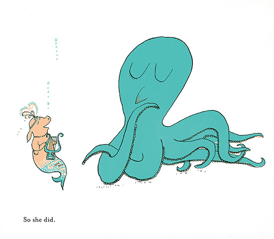 Tomi Ungerer: Illustration from Tomi Ungerer's Mellops Go Diving for Treasure