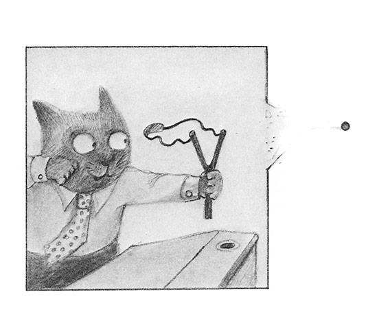 Tomi Ungerer: Illustration by Tomi Ungerer from No Kiss for Mother 