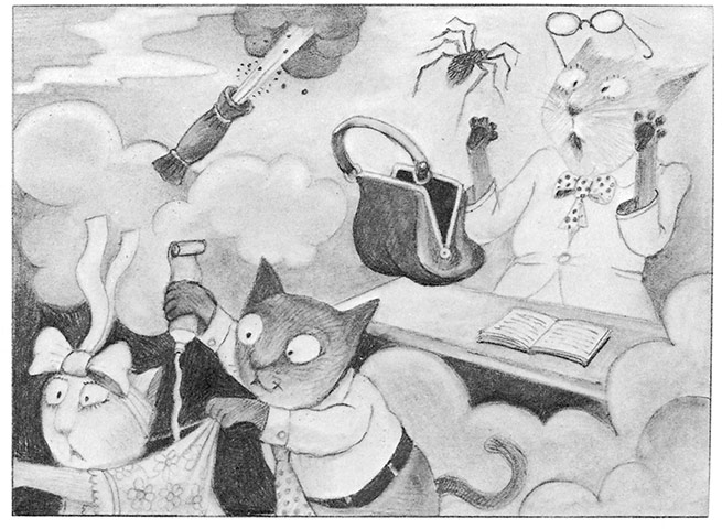 Tomi Ungerer: Illustration by Tomi Ungerer from No Kiss for Mother 