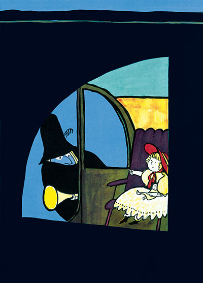 Tomi Ungerer: Illustration from Tomi Ungerer's The Three Robbers