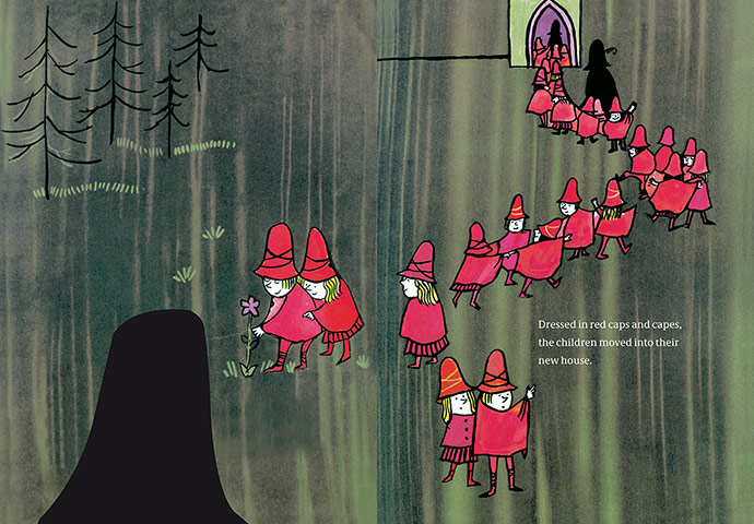 Tomi Ungerer: Illustration from Tomi Ungerer's The Three Robbers