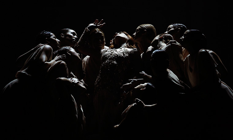 24 hours in pictures: Florence Welch performs during the Brit Awards 2012