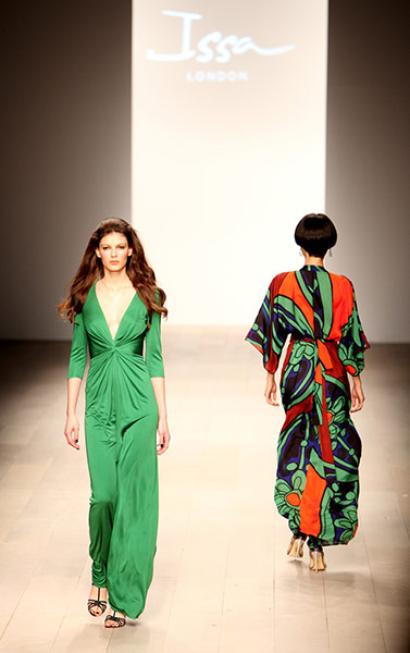 LFW 22 Gallery: Models in Issa print dresses