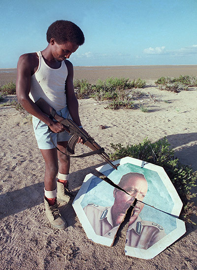 Somalia timeline: a rebel militiaman