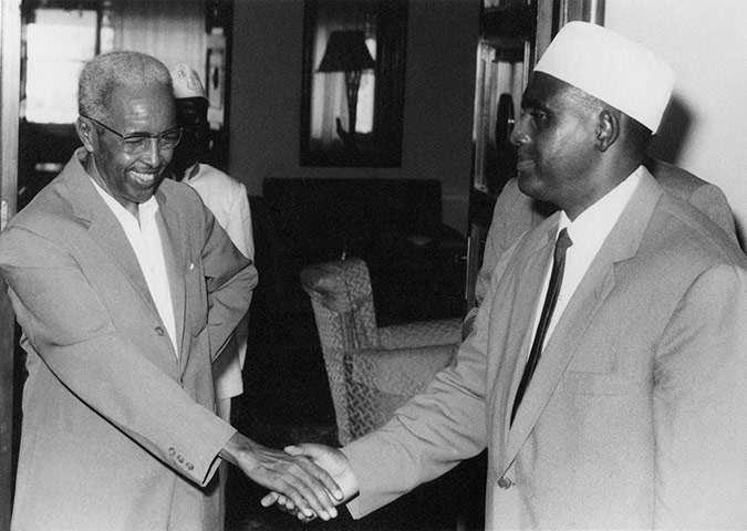 Somalia timeline: Aden Abdullah Osman Daar with Abdirashid Ali Shermarke