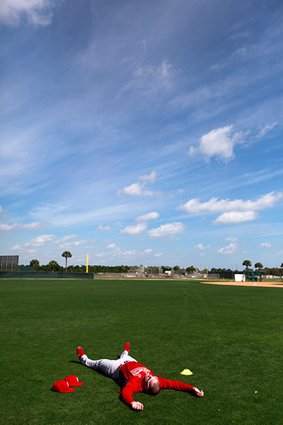 MLB spring training: St Louis Cardinals starting pitcher Chris Carpenter