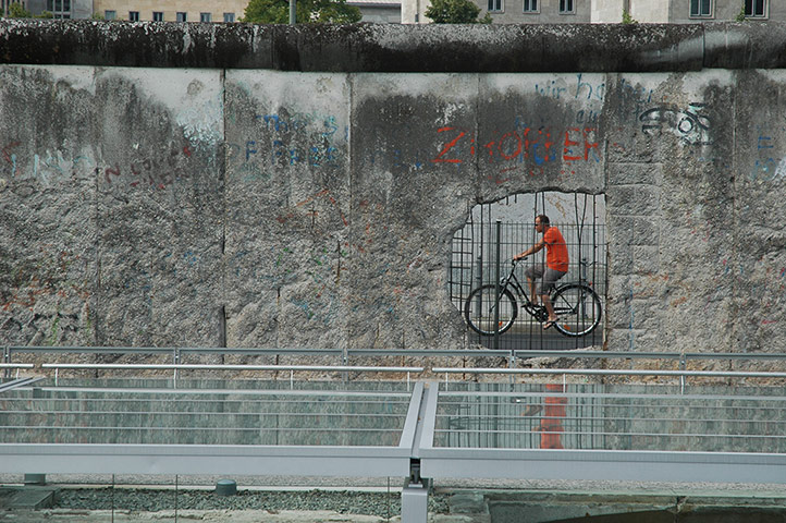 Weekend Readers Pictures: Cyclist in Berlin by Donald Pennington