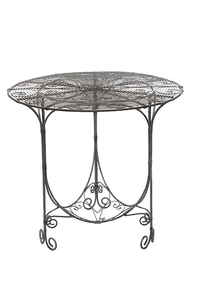 Great Gatsby homewares: Gatsby: ornate wrought iron table from Brown antiques