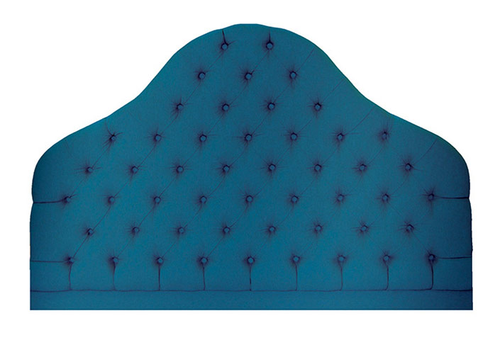 Great Gatsby homewares: Gatsby: upholstered blue headboard from Somnus