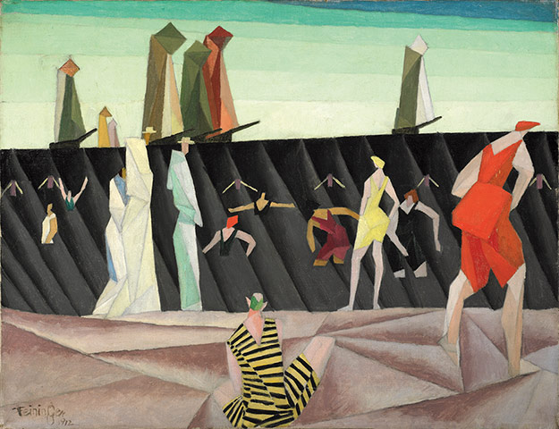 Lyonel Feininger: Bathers on the Beach I