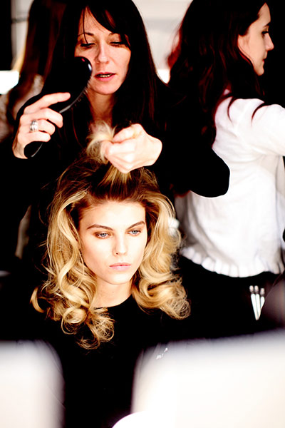 LFW 23 gallery: Model backstage at Issa AW12 show