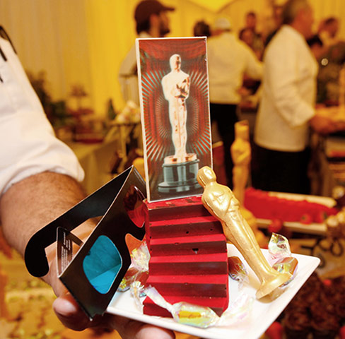 Oscars 2012 food: Chocolate staircase