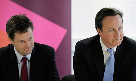 Prime Minister David Cameron And Deputy Prime Minister Nick Clegg