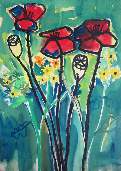 Percy Kelley: Summer flowers 