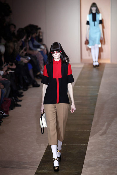 Milan fashion week: Models in the Marni show