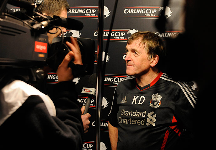 2012 Carling Cup Final: Dalglish is interviewed after the 2012 Carling Cup final