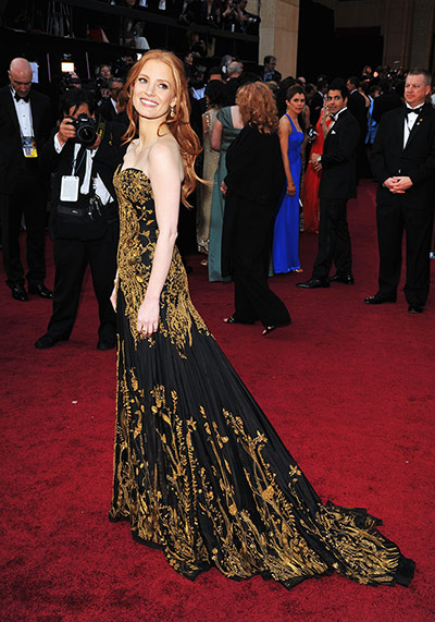 Oscars dresses: Jessica Chastain