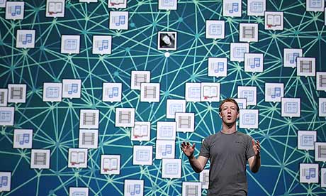 Mark Zuckerberg presenting at conference