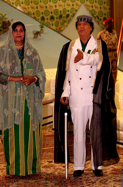 Dictators Wives:  Colonel Muammar Gaddafi And His Wife Safia 