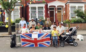 A royal wedding street party