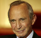 Ben Gazzara holds a lifetime achievement award at the San Sebastian film festival