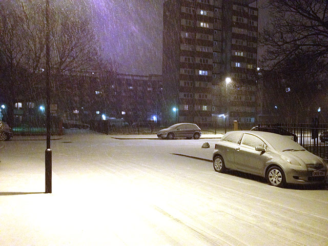 Readers : Stockwell, South London last night