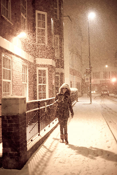 Readers snow pictures: London snow last night