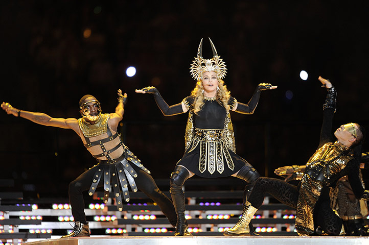 Superbowl replacements: Madonna performs during the 2012 Superbowl