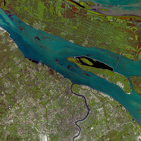 Satellite eye on earth: Shanghai