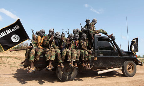 Al-Shabaab insurgents in Somalia