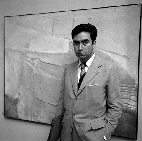 Antoni Tapies: Antonio Tapies presents his paintings at  the Art Biennale in Venice, 1958
