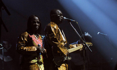 Malian singers Amadou and Mariam perform