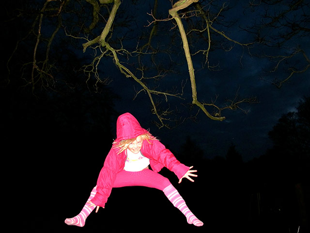 In pictures: Pink: Jumping girl