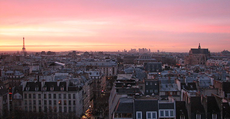 In pictures: Pink: Parisian sunset