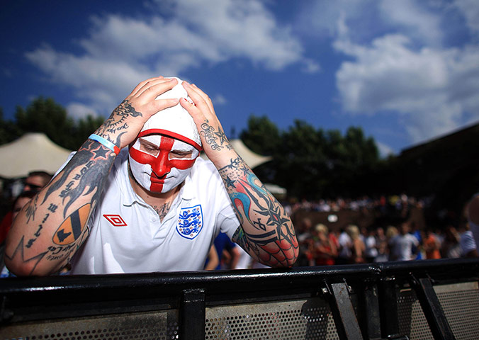2. resignation of Capello: England Fans Watch The World Cup Crunch Match Against Germany