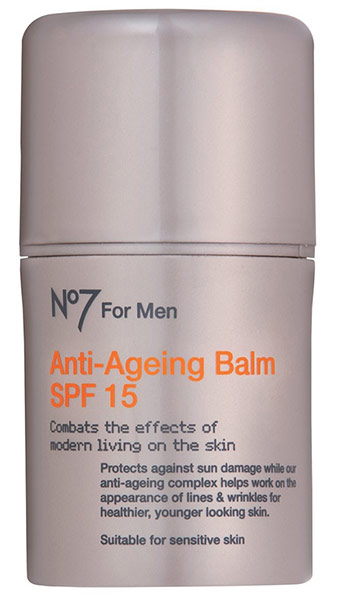 Key trends: men's beauty: Anti-ageing balm SPF 15