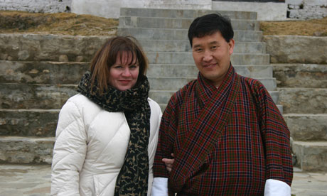 Linda Leaming and Namgay in Bhutan