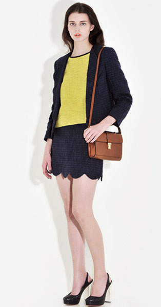 Line-up: cropped jackets: Blue jacket