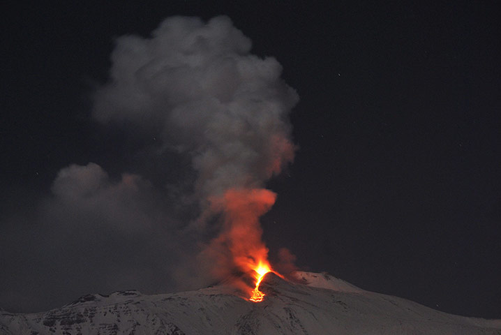 Etna Eruption: Mount Etna eruption