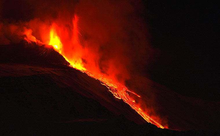 Etna Eruption: Mount Etna spews lava on the southern Italian island of Sicily