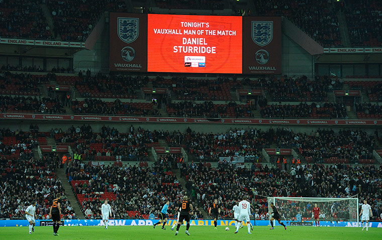 England v Holland: Daniel Sturridge is announced as man of the match