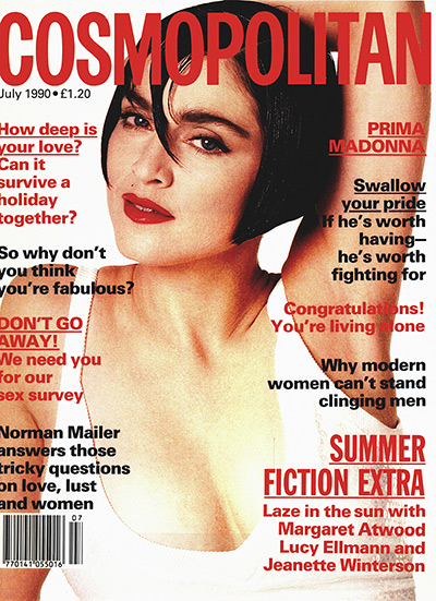 Cosmopolitan magazine: Madonna, July 1990