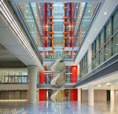 Broadcasting House: Interior view of the new BBC Broadcasting House